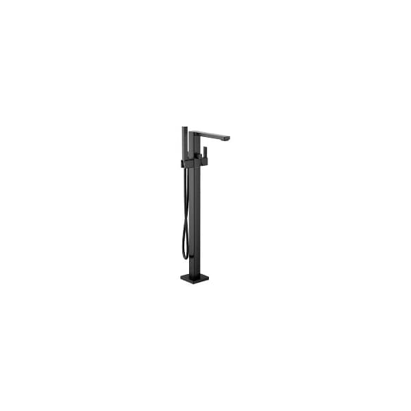 Moen 90 Degree OneHandle Tub Filler & Handshower in Matte Black S905BL